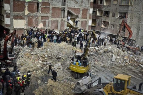 Building collapse, Alexandria, Egypt